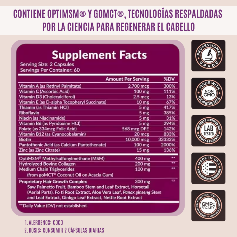 Cabello Fuerte y Radiante